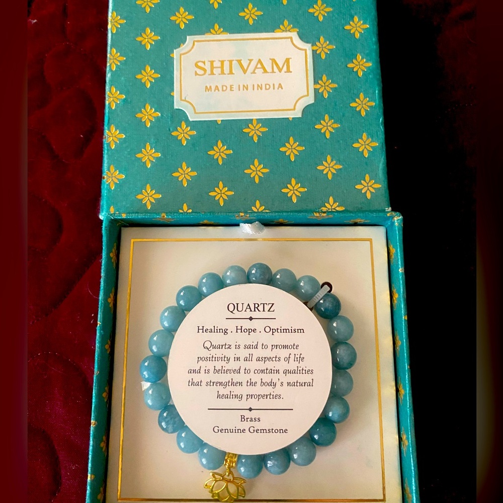 New in box Shivim India Blue Quartz